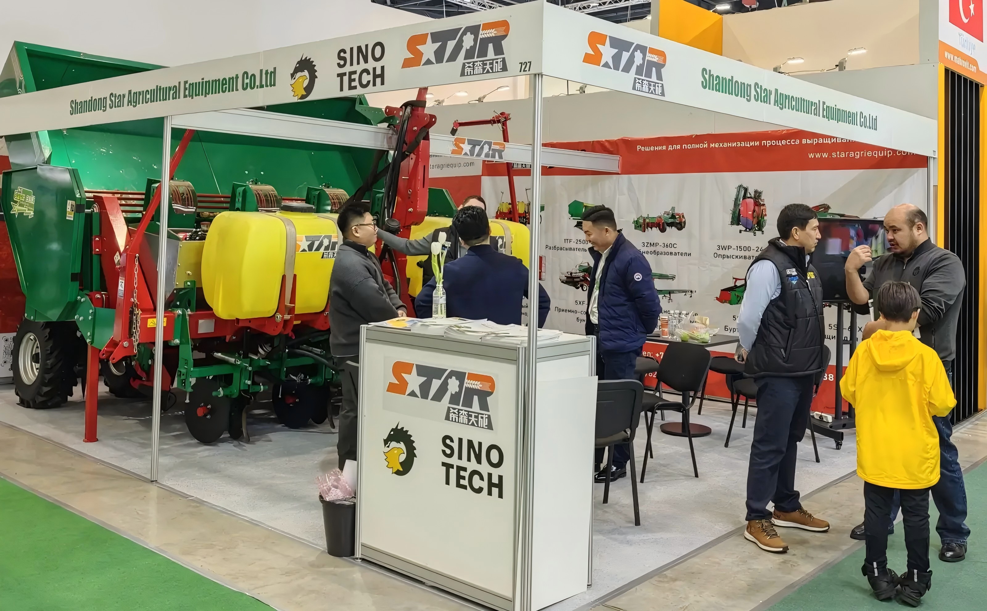 Star Agricultural Machinery Made Its Debut at the Astana International Agricultural Exhibition in Ka